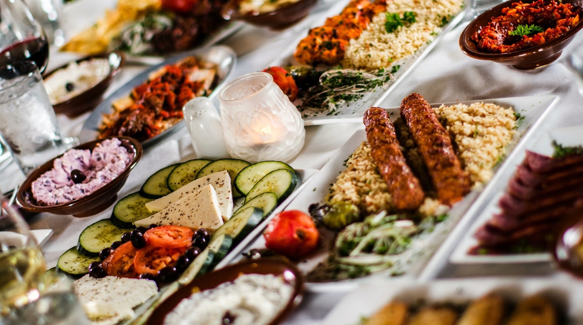 Mediterranean food, made from scratch