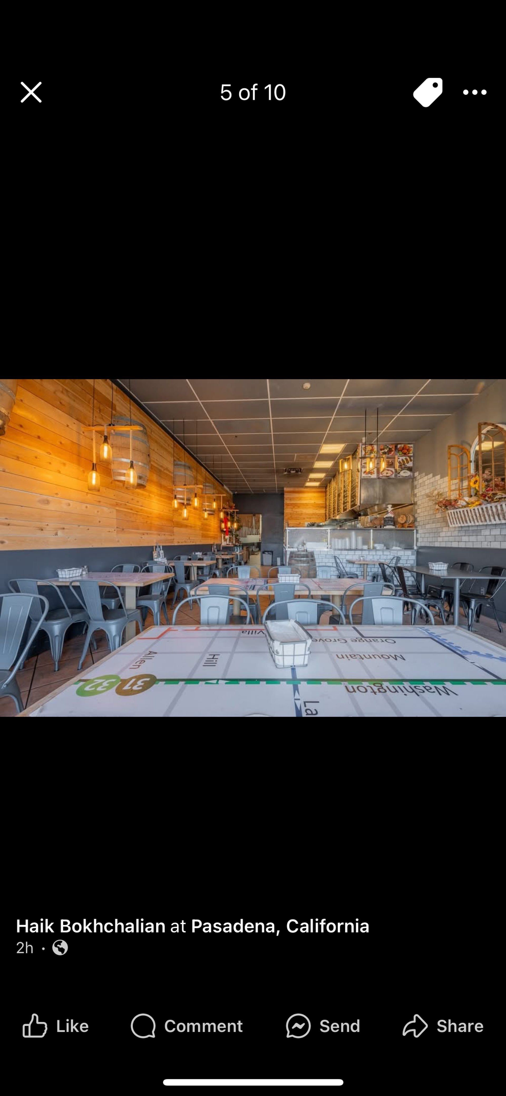 Sarkis and a chef with 20 years behind the flame